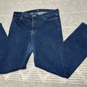 Ralph Lauren Indigo Blue Denim Jeans with Green Label